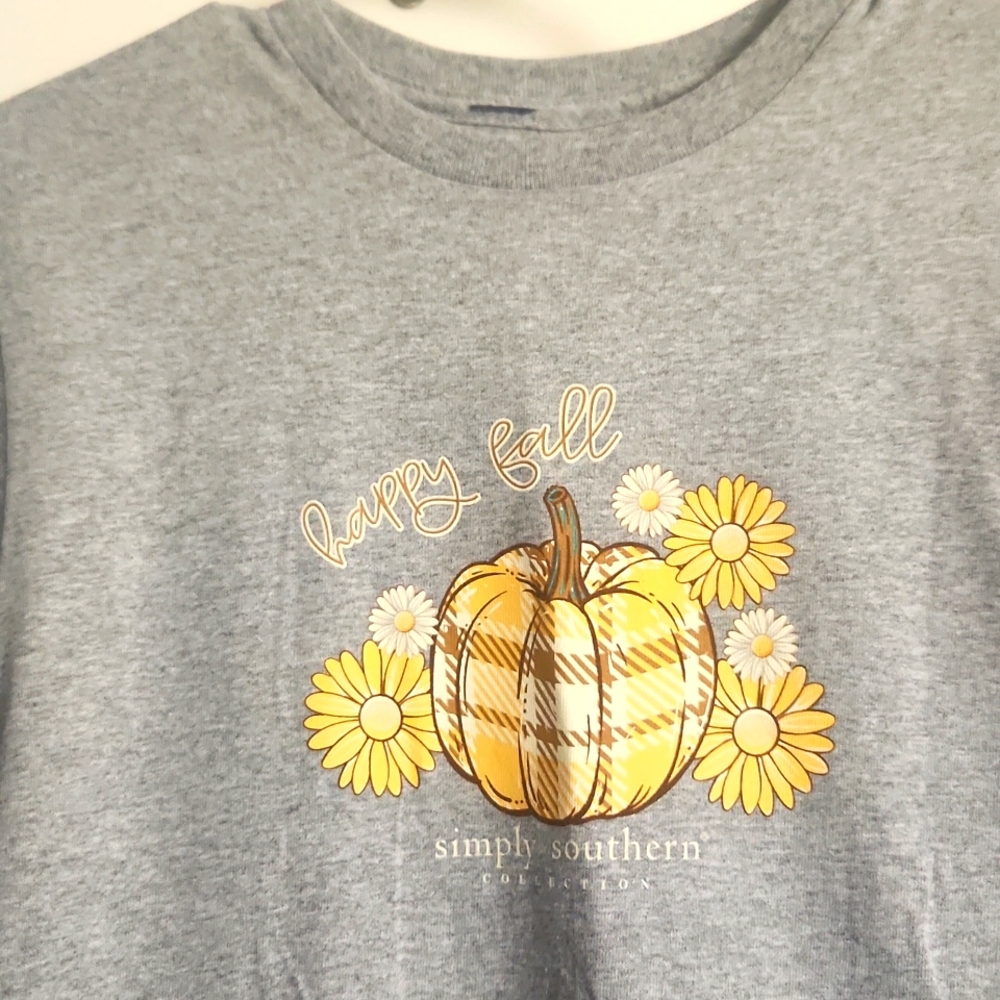 New Fall Pumpkin and Flower Shirt